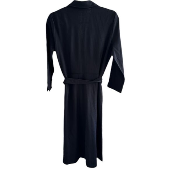 J. McLaughlin Dress NWT Verte in Black Faux Wrap Knee Length Size Large - Picture 5 of 10